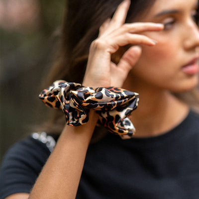 Scrunchie - Animal Print Medium